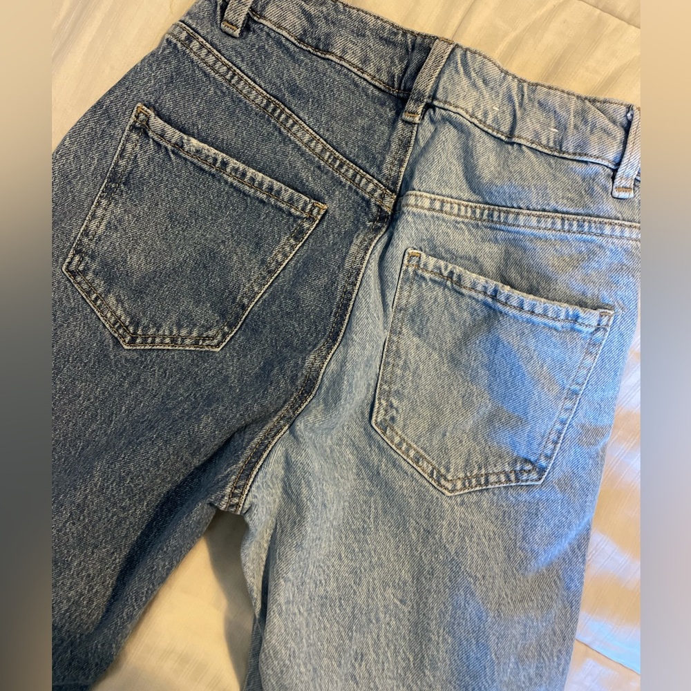 Half & half toned Garage 90’s straight cut jeans